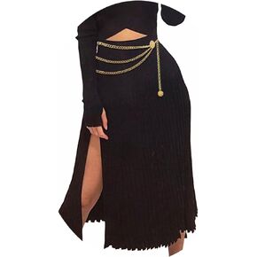 Chain Belts for Women Fashion Plus Size Waist Chain Belt Gold Silver Waist Belt Belly Chain JWaist Links Belt