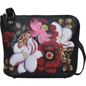 Anna by Anuschka Crossbody Organizer Bag - Genuine Leather