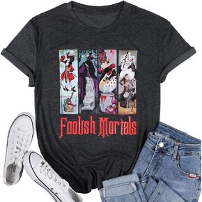 Beware of Hitch Hiking Ghost Shirt Women Funny Halloween Shirt Haunted Mansion Tshirt Hocus Pocus Fall Short Sleeve Top