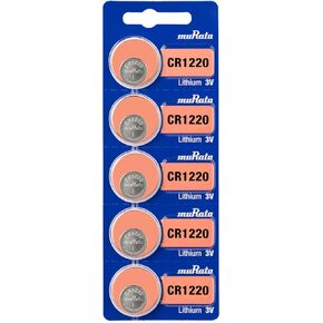 Murata CR1220 Battery DL1220 ECR1220 3V Lithium Coin Cell (25 Batteries)