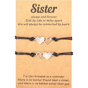 choice of all Sister Gifts Sister Bracelets for Women Matching Heart Bracelets for Sister Big Sister Gifts from Little Sister