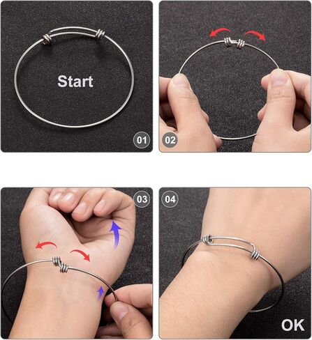 Zhanmai 3 Pieces Dance Teacher Jewelry Bracelet Bangle Gift Expandable Engraved Steel Bangle Bracelet for Women Dance Teacher in Saudi Arabia