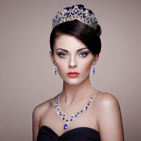 Kamirola - Queen Crown and Tiara Princess Crown for Women and Girls Crystal Headbands for Bridal, Wedding Gothic Halloween Costumes for Women Prom Christmas Halloween Birthday Prom Pageant Party（TR23） in Saudi Arabia