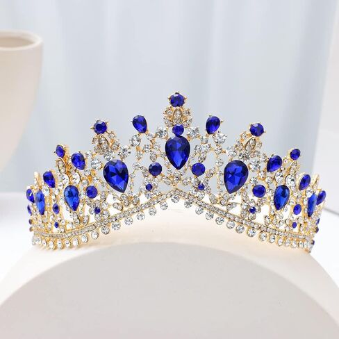 Kamirola - Queen Crown and Tiara Princess Crown for Women and Girls Crystal Headbands for Bridal, Wedding Gothic Halloween Costumes for Women Prom Christmas Halloween Birthday Prom Pageant Party（TR23） in Saudi Arabia