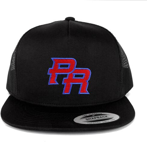 Trendy Apparel Shop Puerto Rico PR Embroidered 5 Panel Trucker Mesh Cap in Kuwait