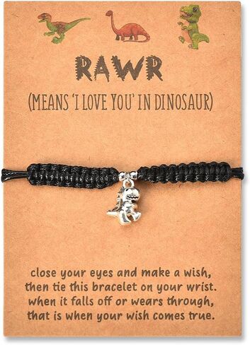 Rawr Dinosaur Bracelet Birthday Gifts for Daughter Sister Best Friend Bestie Gifts for Women BFF Christmas Gift for Granddaughter Niece Girlfriend I Love You Gifts for Her Graduation Friendship Gift in Saudi Arabia
