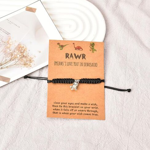 Rawr Dinosaur Bracelet Birthday Gifts for Daughter Sister Best Friend Bestie Gifts for Women BFF Christmas Gift for Granddaughter Niece Girlfriend I Love You Gifts for Her Graduation Friendship Gift in Saudi Arabia