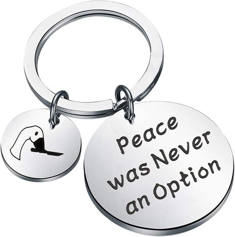 CENWA Peace was Never an Option Goose Keychain Goose Game Lover Gift in Saudi Arabia