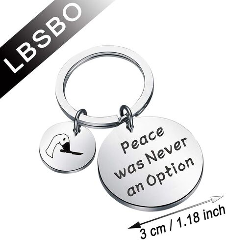 CENWA Peace was Never an Option Goose Keychain Goose Game Lover Gift in Saudi Arabia