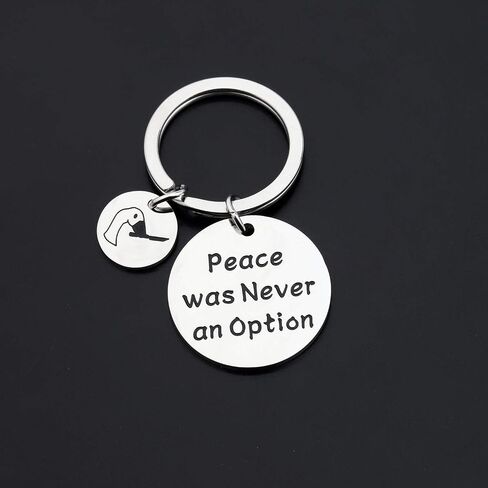 CENWA Peace was Never an Option Goose Keychain Goose Game Lover Gift in Saudi Arabia