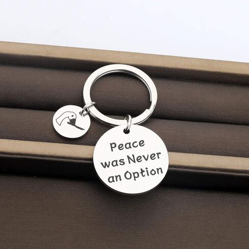 CENWA Peace was Never an Option Goose Keychain Goose Game Lover Gift in Saudi Arabia