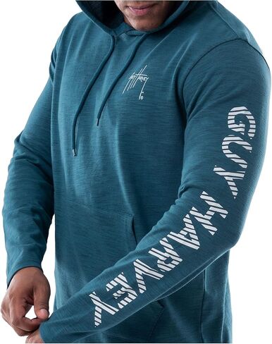 تي شيرت بقلنسوة بأكمام طويلة للرجال من Guy Harvey in Kuwait