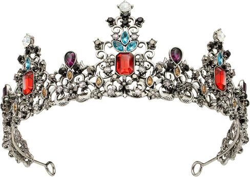 تيجان باروك عتيقة من MMK للنساء - تيجان وتاج للنساء - تاج الأميرة للفتيات للهالوين/الكريسماس/الحفلة الراقصة in Kuwait