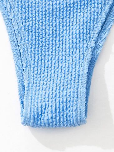 بدلة سباحة بيكيني نسائية من GOLDSTITCH مكونة من قطعتين بدون أكتاف وخصر عالي in Kuwait