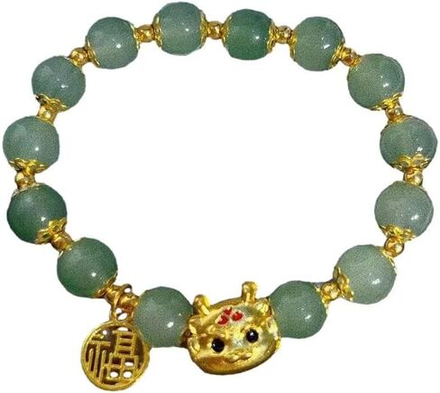 2024 السنة الصينية الجديدة زودياك التنين أساور الحيوان التنين الأحمر مطرز جيد محظوظ لطيف للنساء الرجال مهرجان الربيع السنة الجديدة مجوهرات هدية in Kuwait