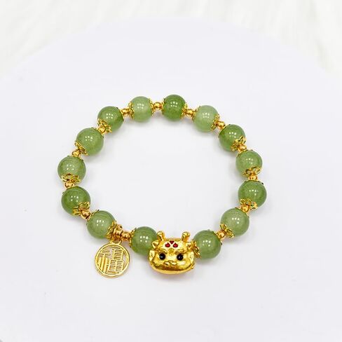 2024 السنة الصينية الجديدة زودياك التنين أساور الحيوان التنين الأحمر مطرز جيد محظوظ لطيف للنساء الرجال مهرجان الربيع السنة الجديدة مجوهرات هدية in Kuwait