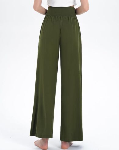 Kivdol 3Pack Women's Wide Leg Casual Loose Pants Yoga Sweatpants Comfy Crossover High Waisted Lounge Pajama Flowy Pants with Pockets in Saudi Arabia