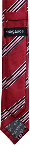 Retreez Classic Regimental Wide Striped Woven Microfiber 2" Skinny Tie in Saudi Arabia