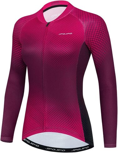 Hotlion Womens Cycling Jersey Long Sleeve Bike Shirts Team Bicycle Clothing with Pockets HT1 in Saudi Arabia