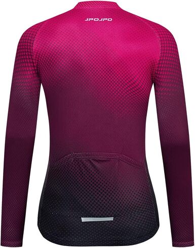 Hotlion Womens Cycling Jersey Long Sleeve Bike Shirts Team Bicycle Clothing with Pockets HT1 in Saudi Arabia