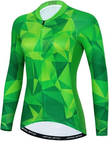 Hotlion Womens Cycling Jersey Long Sleeve Bike Shirts Team Bicycle Clothing with Pockets HT1 in Saudi Arabia