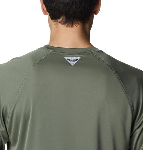 Columbia Men's Terminal Tackle Long Sleeve Shirt, Cypress/Key West Logo, Small in Saudi Arabia