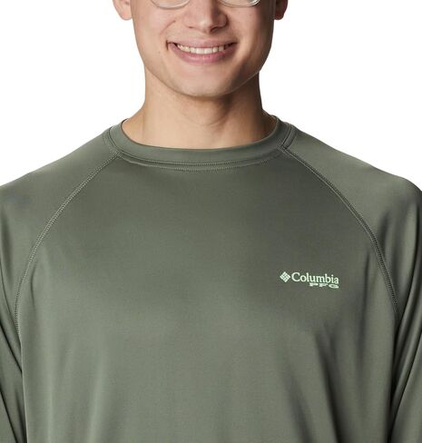 Columbia Men's Terminal Tackle Long Sleeve Shirt, Cypress/Key West Logo, Medium in Saudi Arabia