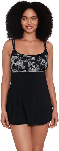Longitude Women's Swimwear Flyaway Soft Cup One Piece Swimdress in Saudi Arabia