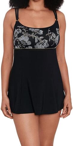 Longitude Women's Swimwear Flyaway Soft Cup One Piece Swimdress in Saudi Arabia