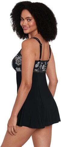Longitude Women's Swimwear Flyaway Soft Cup One Piece Swimdress in Saudi Arabia