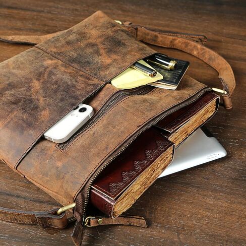 Leather Crossbody Bags for Women | Genuine Leather Crossbody Shoulder Messenger Bag for Women in Saudi Arabia