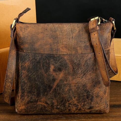 Leather Crossbody Bags for Women | Genuine Leather Crossbody Shoulder Messenger Bag for Women in Saudi Arabia