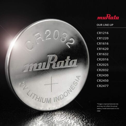 Murata CR1220 Battery DL1220 ECR1220 3V Lithium Coin Cell (25 Batteries) in Kuwait