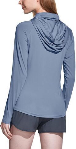 TSLA Women's UPF 50+ Sun Protection Hoodie Shirts with Face Mask, Lightweight Dry Fit Long Sleeve Outdoor Sun Shirt in Saudi Arabia