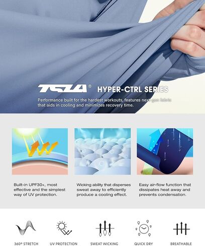 TSLA Women's UPF 50+ Sun Protection Hoodie Shirts with Face Mask, Lightweight Dry Fit Long Sleeve Outdoor Sun Shirt in Saudi Arabia