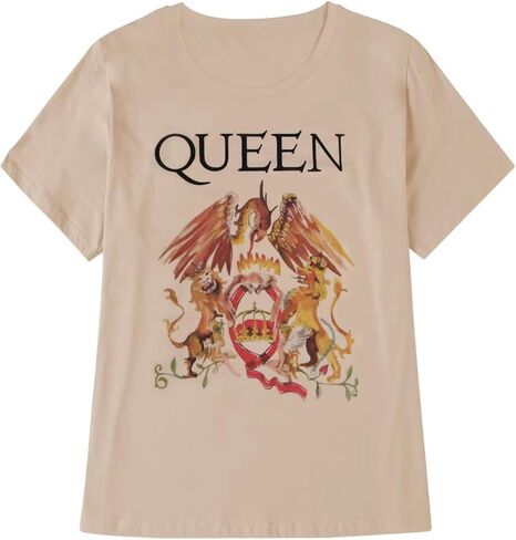 CERYIWER Womens Band Tees Short Sleeve Vintage T Shirts Summer Casual Tops in Saudi Arabia
