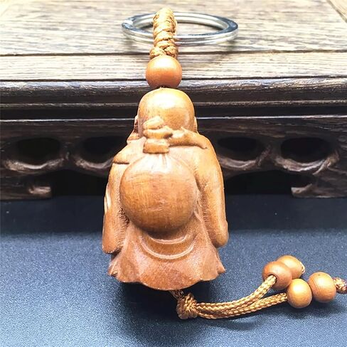 FAZOVIN Feng Shui Sakyamuni/Guanyin/تمثال بوذا الضاحك سلسلة مفاتيح حلقة مفاتيح السيارة تميمة in Saudi Arabia