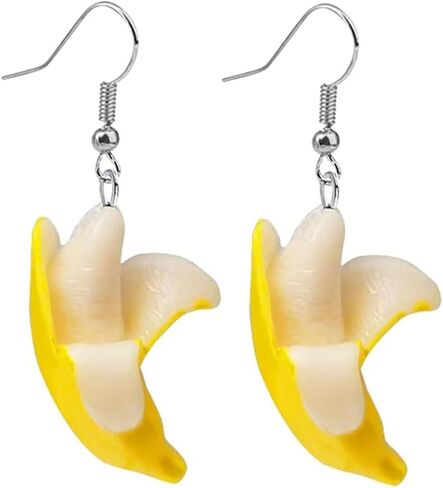 DIYANMMY Cute Creative Super Lifelike Food Dangle Earrings 3D Simulated Red Strawberry Dangle Acrylic Fruit Earrings for Women Girls Teens Jewelry Gifts in Saudi Arabia