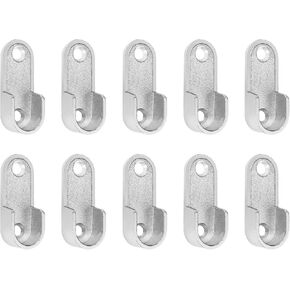 10 قطع من Geesatis قضيب ستارة برونزي يدعم دعامة تثبيت رف حامل مقبس شفة، مع براغي تثبيت، 1.9 بوصة × 0.5 بوصة in Kuwait