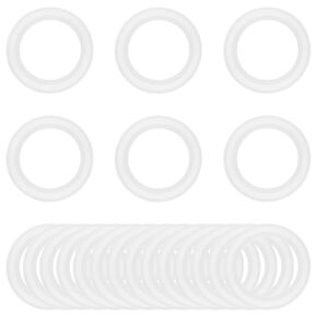 20PCS 1.5 Inch Tri Clamp Silicone Gasket for 1.5" Sanitary Tri-Clamp Fittings O-Ring TC Seal Gaskets