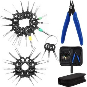 70Pcs Terminal Removal Key Tool, Terminal Injector Kit, Terminal Pin Removal Tool Kit, erminal Extractor Removal Tool for Automotive Car Household Connector Terminal