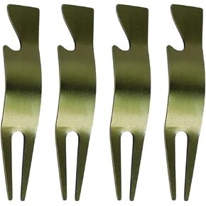 Divot Repair Tool, Ergonomic 4 in 1 Design, U Shaped Top to Rest Clubs, Bottle Opener, Lightweight and Sturdy (Brushed Gold) in Kuwait