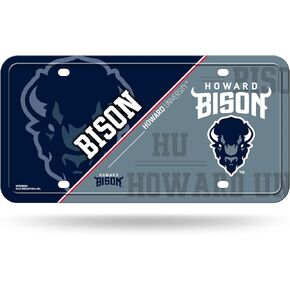 Rico Industries NCAA Howard Bison Primary Metal Auto Tag 6" x 12" - Great for Truck/Car/SUV