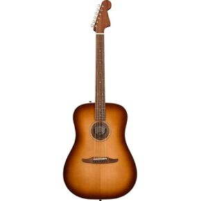 Fender Redondo Player Acoustic Guitar, with 2-Year Warranty, Sunburst, Walnut Fingerboard