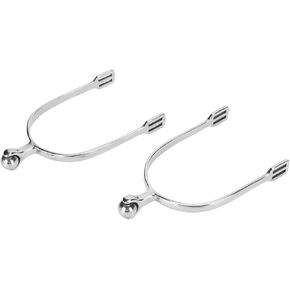1 Pair Horse Spurs, Stainless Steel Horse Spurs with Roller Ball, Western Roller Ball Spurs Horse Boot Spurs Equestrian Spurs Gear for Women Men