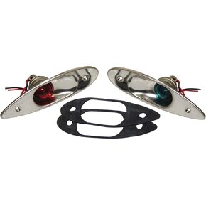 SeaSense Tear Drop Run Lights Stainless Steel-Pair