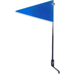 Carbon Fiber Telescopic Reflective Safety Flag - High visibility, bike flag, Kid bike safety flag, Bike trailer flag, Bike visibility flag[Ocean Blue]