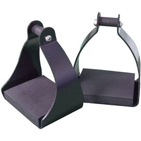Shenandoah Western Stirrups, Trail Stirrups for Saddle Western, Endurance Stirrups for Grip, Stability & Shock Absorption, Trail Riding, Schooling, Relieves Knee, Ankle & Hip Stress