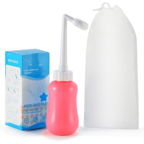 Portable Peri Bottle for Postpartum Care,Perineal Cleansing Bottle, Portable Bidet Perineal Cleansing for New Mom,Travel Bidet for Personal Use On The Traveling,Blue