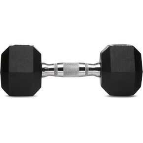 JKSPORTS Rubber Encased Hex Dumbbell Hand Weight
